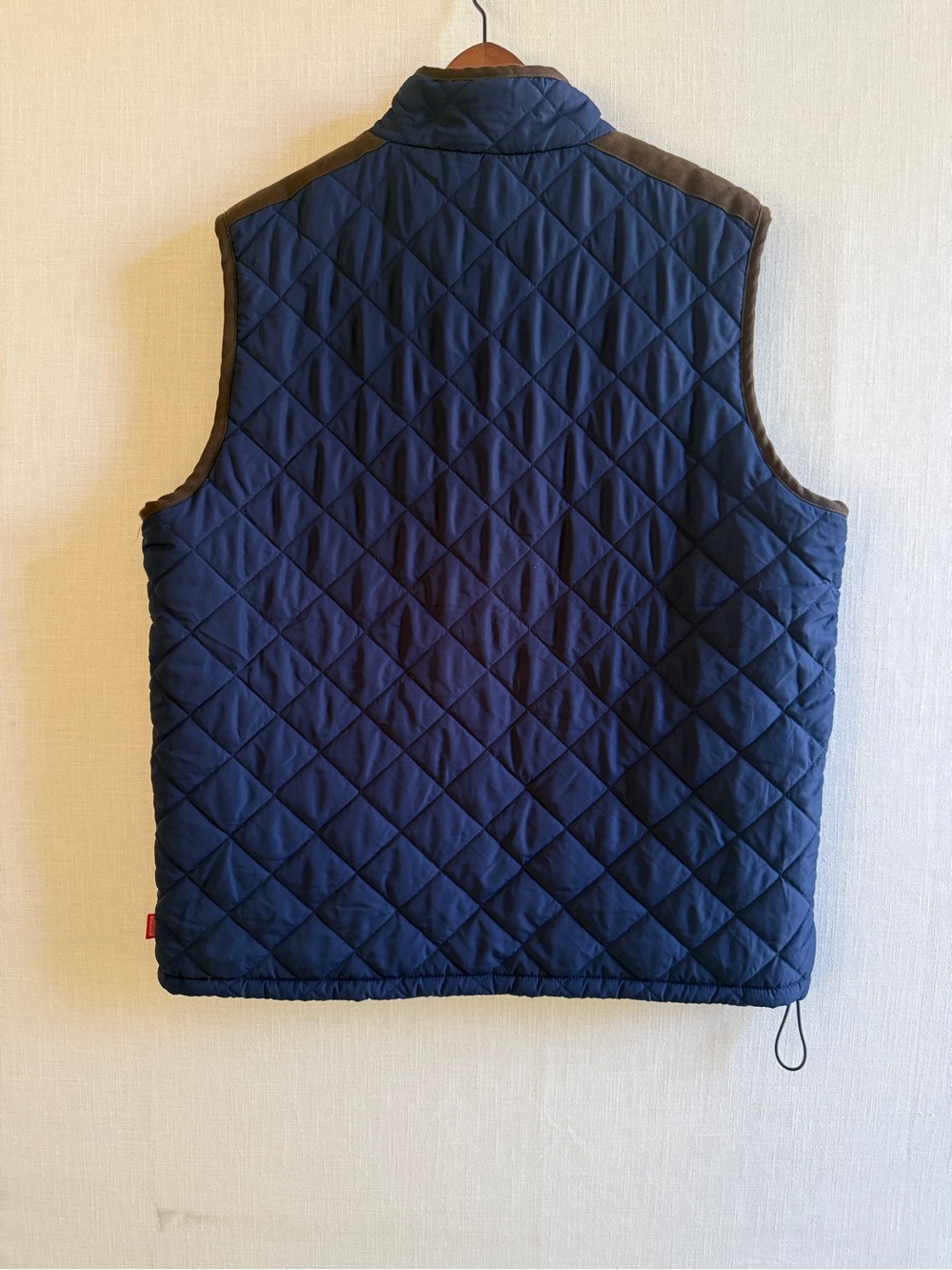 Coleman Navy Quilted Vest w/ Suede Trim - Mens XL⁠ - Picture 2 of 15